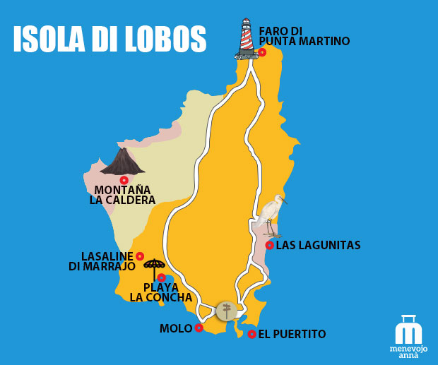 Mappa Isola Lobos